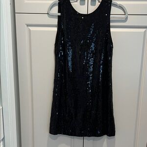 Alice + Olivia Black Sequin Mini Dress size 2, 🆕
